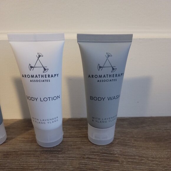4 Aromatherapy Travel Toiletries Shampoo Conditioner Body Wash Body Lotion Lot - Picture 3 of 6